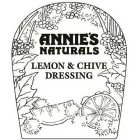 ANNIE'S NATURALS LEMON & CHIVE DRESSING