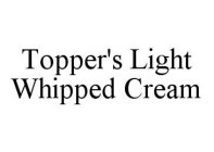 TOPPER'S LIGHT WHIPPED CREAM