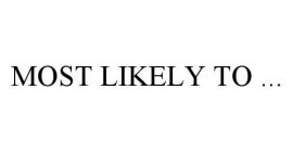 MOST LIKELY TO ...