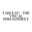 TABLEAU: THE VISUAL SPREADSHEET