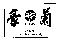 KORAN WE MAKE FIRM MATTRESS ONLY