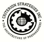 CRITERION STRATEGIES INC THE ARCHITECTURE OF PREPAREDNESS