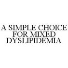 A SIMPLE CHOICE FOR MIXED DYSLIPIDEMIA