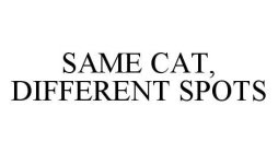 SAME CAT, DIFFERENT SPOTS