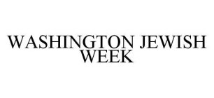 WASHINGTON JEWISH WEEK