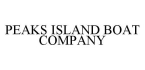 PEAKS ISLAND BOAT COMPANY