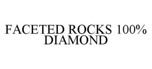 FACETED ROCKS 100% DIAMOND