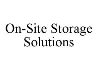 ON-SITE STORAGE SOLUTIONS