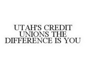 UTAH'S CREDIT UNIONS THE DIFFERENCE IS YOU