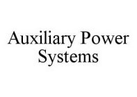 AUXILIARY POWER SYSTEMS
