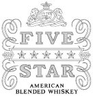 G&W FIVE STAR AMERICAN BLENDED WHISKEY