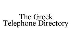 THE GREEK TELEPHONE DIRECTORY