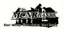 MCNB BANKS YOUR MONEY.  YOUR CHOICE.  YOUR BANK.