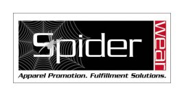 SPIDERWEAR APPAREL PROMOTION.  FULFILLMENT SOLUTIONS.
