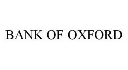 BANK OF OXFORD