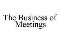 THE BUSINESS OF MEETINGS