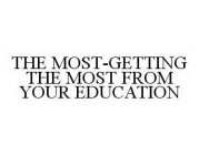 THE MOST-GETTING THE MOST FROM YOUR EDUCATION