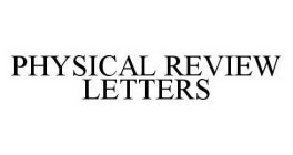 PHYSICAL REVIEW LETTERS