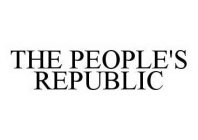 THE PEOPLE'S REPUBLIC
