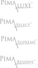 PIMA RESERVE, PIMA LUXE, PIMA SUPREME, PIMA SELECT