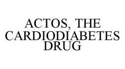 ACTOS, THE CARDIODIABETES DRUG