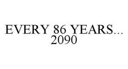 EVERY 86 YEARS..2090