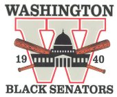 WASHINGTON W 1940 BLACK SENATORS