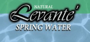 LEVANTE' NATURAL SPRING WATER