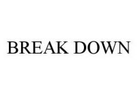 BREAK DOWN