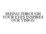 SEEING THROUGH YOUR EYES INSPIRES OUR VISION