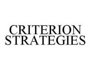 CRITERION STRATEGIES