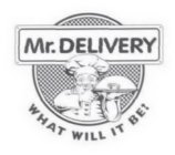MR. DELIVERY WHAT WILL IT BE?