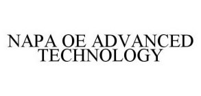 NAPA OE ADVANCED TECHNOLOGY