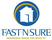 FAST N SURE INSURANCE WHEN YOU NEED IT!