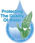 PROTECTING THE QUALITY OF WATER GROUNDWATER LAKES WATERWAYS