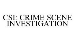 CSI: CRIME SCENE INVESTIGATION