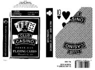 CLUB CASINO POKER SIZE PLAYING CARDS BRAND NO.  888