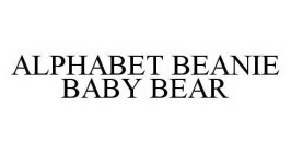 ALPHABET BEANIE BABY BEAR