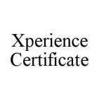 XPERIENCE CERTIFICATE