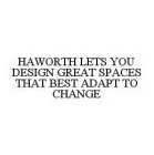 HAWORTH LETS YOU DESIGN GREAT SPACES THAT BEST ADAPT TO CHANGE