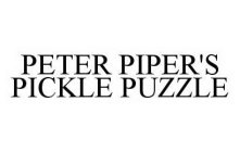 PETER PIPER'S PICKLE PUZZLE