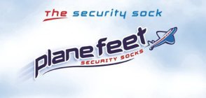 THE SECURITY SOCK PLANE FEET SECURITY SOCKS