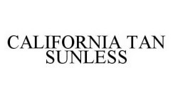 CALIFORNIA TAN SUNLESS