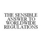 THE SENSIBLE ANSWER TO WORLDWIDE REGULATIONS