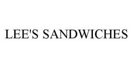 LEE'S SANDWICHES