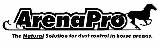 ARENAPRO THE NATURAL SOLUTION FOR DUST CONTROL IN HORSE ARENAS.