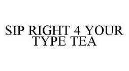 SIP RIGHT 4 YOUR TYPE TEA
