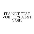 IT'S NOT JUST VOIP. IT'S AT&T VOIP.