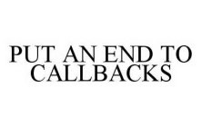 PUT AN END TO CALLBACKS