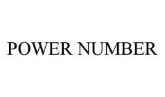POWER NUMBER